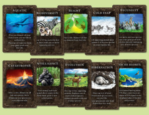 Imagen de algunas cartas del juego.